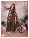 HRK 2282 Roman Silk Printed Kurti With Bottom Dupatta Exporters In India